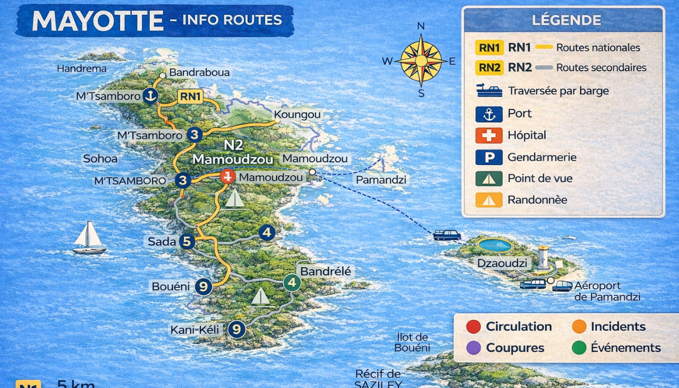 Carte interactive de Mayotte